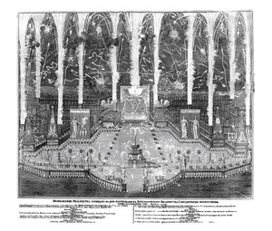 Vuurwerk ter gelegenheid van de kroning van Anna Ioannovna op 30 april 1730