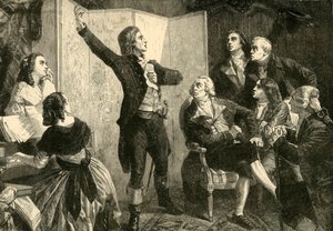 Eerste Zang van de Marseillaise door Rouget De Lisle, 1792, 1890 door Unbekannt