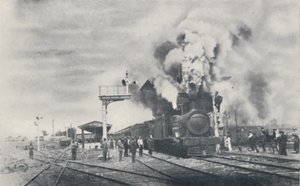 Eerste Trein van de Interkoloniale Spoorweg Vertrekt uit Kalgoorlie, 1923 door Unbekannt