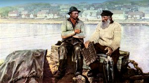 Vissers, vissersdorp Molle, op de kliffen van Kullen in het Kattegat, Zweden, c1923