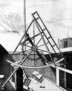 Flamsteeds equatoriaal gemonteerde sextant met telescoop, 1725