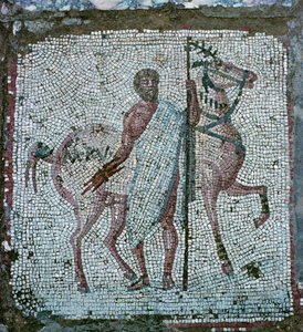 Vloermozaïek uit een Romeinse villa