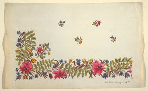 Bloemmotief voor bedrukte textiel