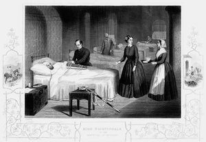 Florence Nightingale in het ziekenhuis van Scutari door Unbekannt