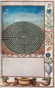 Florilegium: pagina 15 recto doolhof tuin, 1608