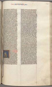Fol. 341r, Daniël, gehistorieerde initiaal A, Daniël in de leeuwenkuil, ca. 1275-1300 door Unbekannt