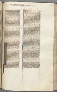Fol. 364r, Haggai, gehistorieerde initiaal I, Haggai met een rol staand op een hybride, c. 1275-1300