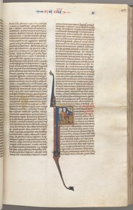 Fol. 98r, Koningen I, gehistorieerde initiaal F, Elkanah en Hannah knielend voor een altaar..., ca. 1275-1300
