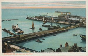 Folkestone. Haven en Nieuwe Pier, eind 19e-begin 20e eeuw