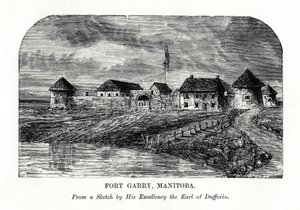 Fort Garry, Manitoba, Canada, eind 19e eeuw