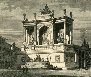 Fontein van Alexander Severus, Rome, 1890