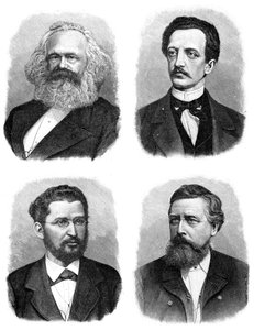 Vier Duitse socialisten, 1903 door Unbekannt