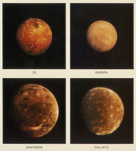 Vier manen van Jupiter. Io, Europa, Ganymedes en Callisto, 1979 door Unbekannt