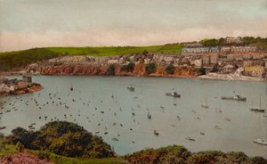 Fowey vanaf Polruan, ca. 1930 door Unbekannt