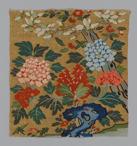 Fragment van een Stoel Paneel K’assu, China, Qing-dynastie door Unbekannt