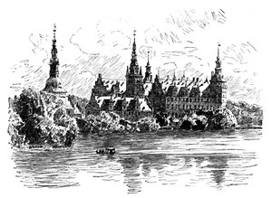 Frederiksborg Kasteel, Hillerod, Denemarken door Unbekannt