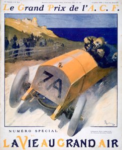Franse Grand Prix, omslag van het tijdschrift La Vie au Grand Air, 1908