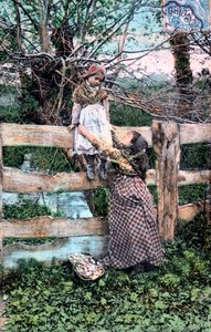 Franse ansichtkaart, ca. 1900