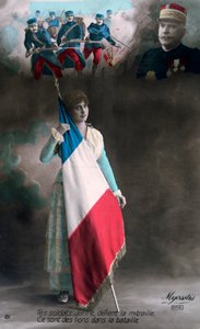 Franse WWI ansichtkaart, 1914-1918 door Unbekannt