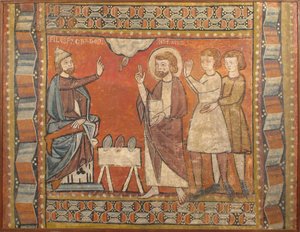 Fresco met wonder van de juwelen, late 13e- vroege 14e eeuw door Unbekannt