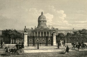 Vooraanzicht van Bethlehem Hospital, ca. 1876 door Unbekannt