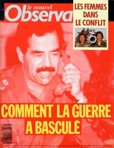 Voorpagina van Le Nouvel Observateur, februari 1991