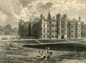 Voorzijde van Burghley House, 1898