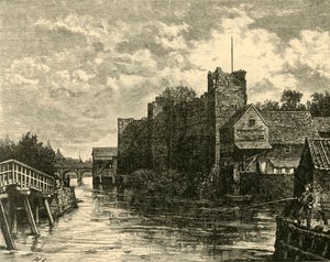 Voorkant van Newark Castle door Unbekannt