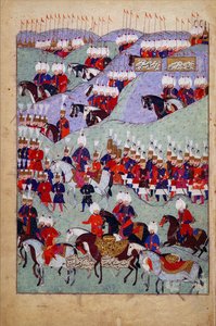 Begrafenis van Sultan Suleyman de Grote. Geschiedenis van Sultan Suleyman, 1579 door Unbekannt