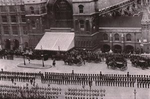 Begrafenisstoet van koning Edward VII, Londen, 20 mei 1910 door Unbekannt