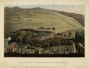 Begrafenisstoet van Napoleon Bonaparte op 9 mei 1821, 1828 door Unbekannt