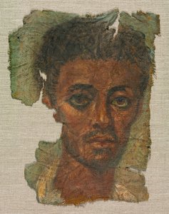 Funerair portret van een man, ca. 138-192 door Unbekannt