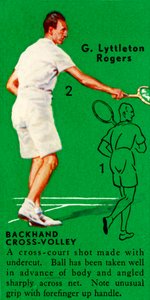 G. Lyttleton Rogers - Backhand Cross-Volley, ca. 1935