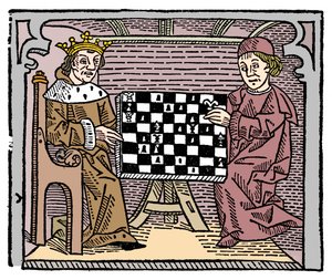 Spel en schaakspel, 1474 1956 door Unbekannt