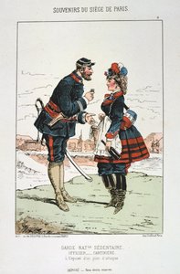 Garde Nationale Sedentaire - Officier Cantinierre, Beleg van Parijs, 1870-1871 door Unbekannt