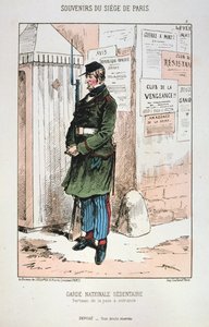 Garde Nationale Sedentaire, Beleg van Parijs, 1870-1871