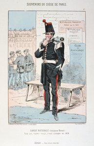 Garde Nationale ancien tenue, Beleg van Parijs, Frans-Pruisische Oorlog, 1870-1871