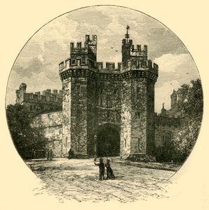 Poort van Lancaster Castle, 1898 door Unbekannt