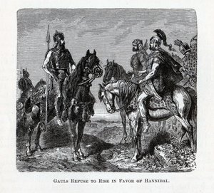 Galliërs weigeren op te staan ten gunste van Hannibal, 1882 door Unbekannt