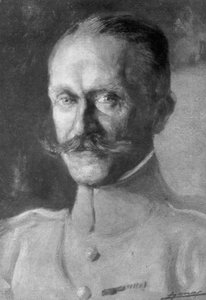 Generaal Duval, hoofd van de Franse luchtmacht, 1918