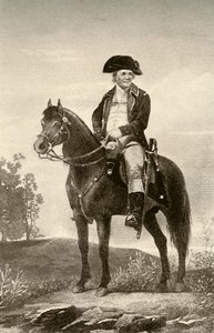 Generaal Israel Putnam, toont uniform van een Continentale soldaat, ca. 1770, 1937 door Unbekannt