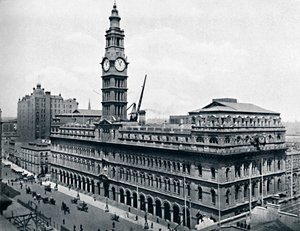 Hoofdpostkantoor, Sydney, ca. 1900