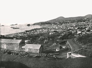 Algemeen uitzicht op Funchal, Madeira, Portugal, 1895 door Unbekannt