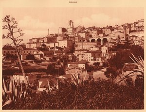 Algemeen uitzicht op Grasse, 1930
