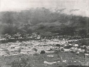 Algemeen Uitzicht op de Tafelberg in Dampen, Kaapstad, Zuid-Afrika, 1895 door Unbekannt