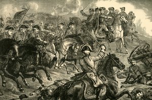 George II, bij de Slag bij Dettingen, 27 juni 1743, 1890 door Unbekannt