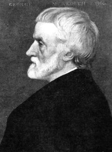 George Meredith 1828-1909, Engelse romanschrijver en dichter, begin 20e eeuw