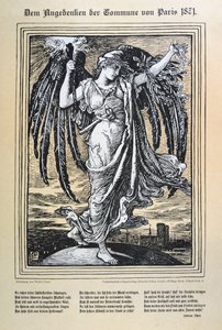 Duitse allegorie van de Parijse Commune, 1871