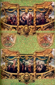 Giovanni Ciprianis geschilderde panelen op de Gouden Staatskoets, 1762, 1937