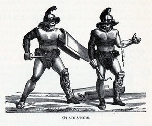 Gladiatoren, 1882 door Unbekannt